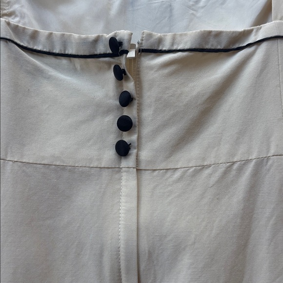 Lilly Pulitzer Vintage 90s White Label Silk Cotton Dress Lace Babydoll Y2K Cream - Picture 12 of 17